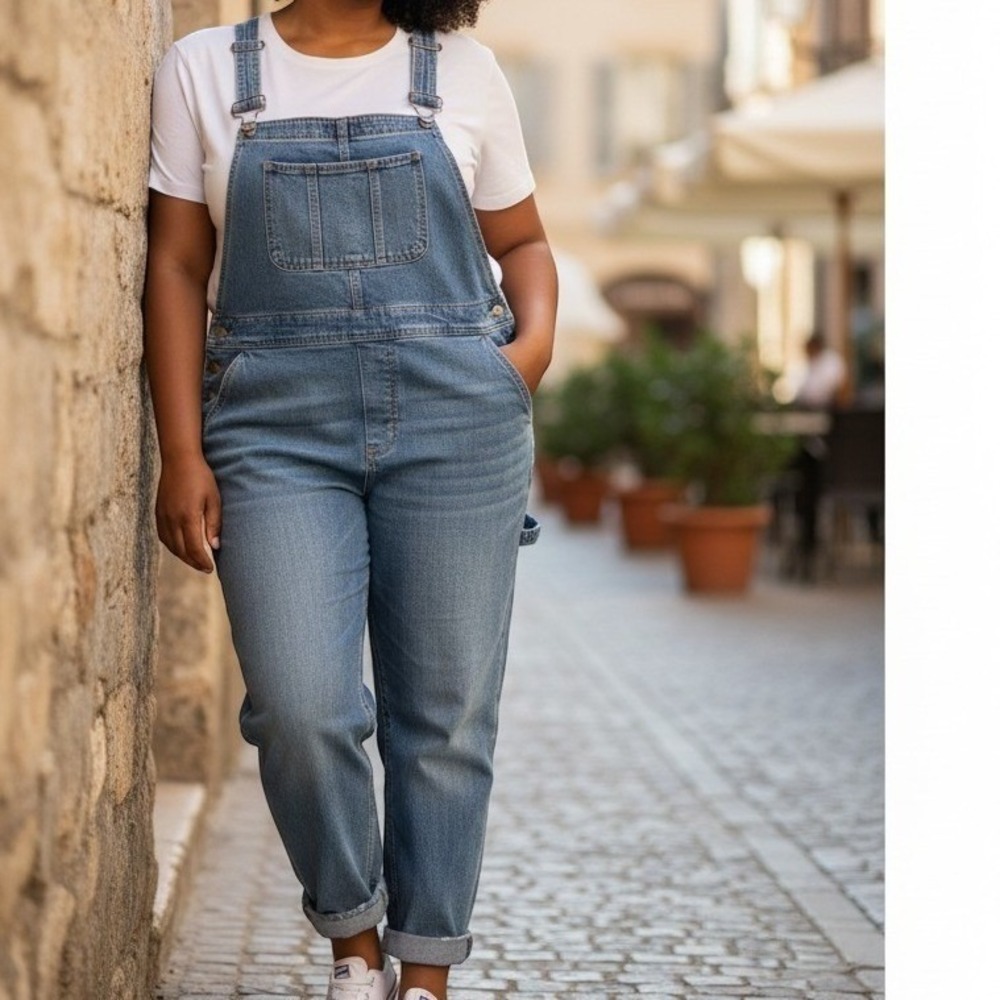 Torrid - Denim Overalls Medium Wash Straight Leg Adjustable Straps Women Size 22